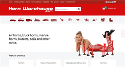 Desktop Screenshot of hornwarehouse.com